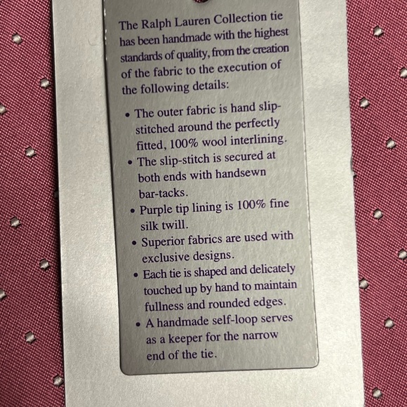 Ralph Lauren Purple Label
Silk Pink Tie - Originally $195 - Picture 4 of 5